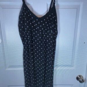 Black Dress with White Pattern